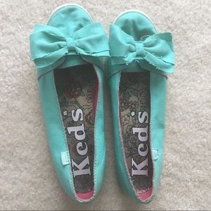 Mint Keds with Bows